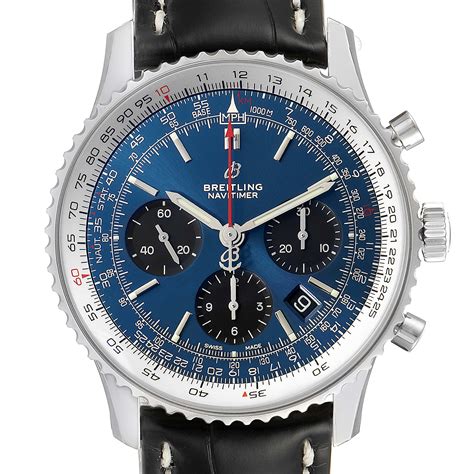 orologi breitling blu navitimer|Breitling Navitimer 01 blue dial.